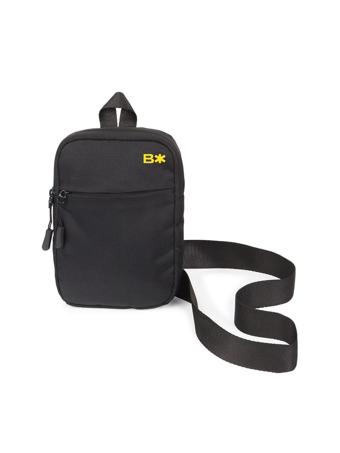Buy Bewakoof Unisex Black B Star Sling Bag - - Accessories for Unisex