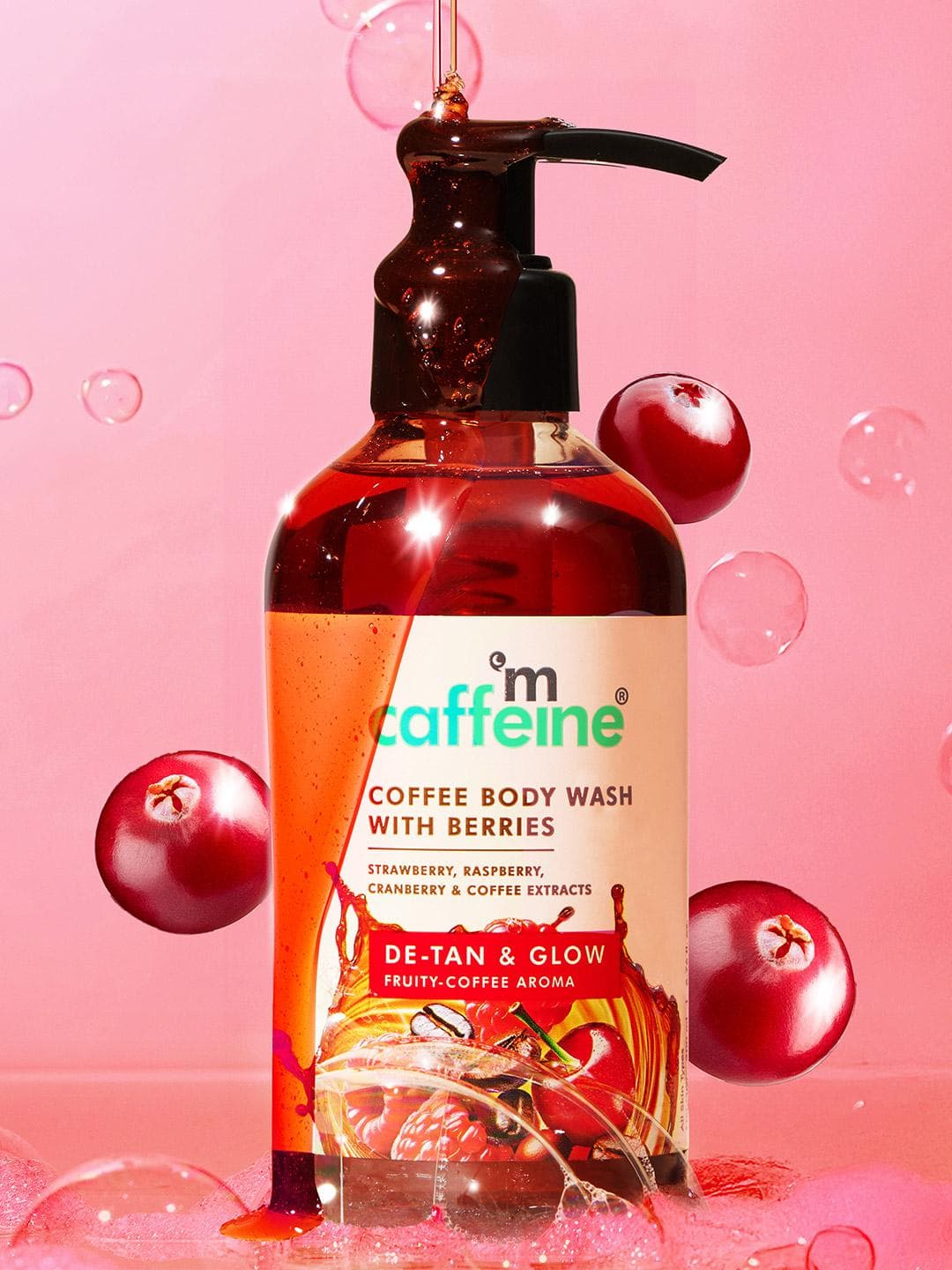 Buy MCaffeine Coffee & Berries Body Wash For Detan & Deep Cleansing In Fruity Aroma 200ml - - Personal Care for Unisex