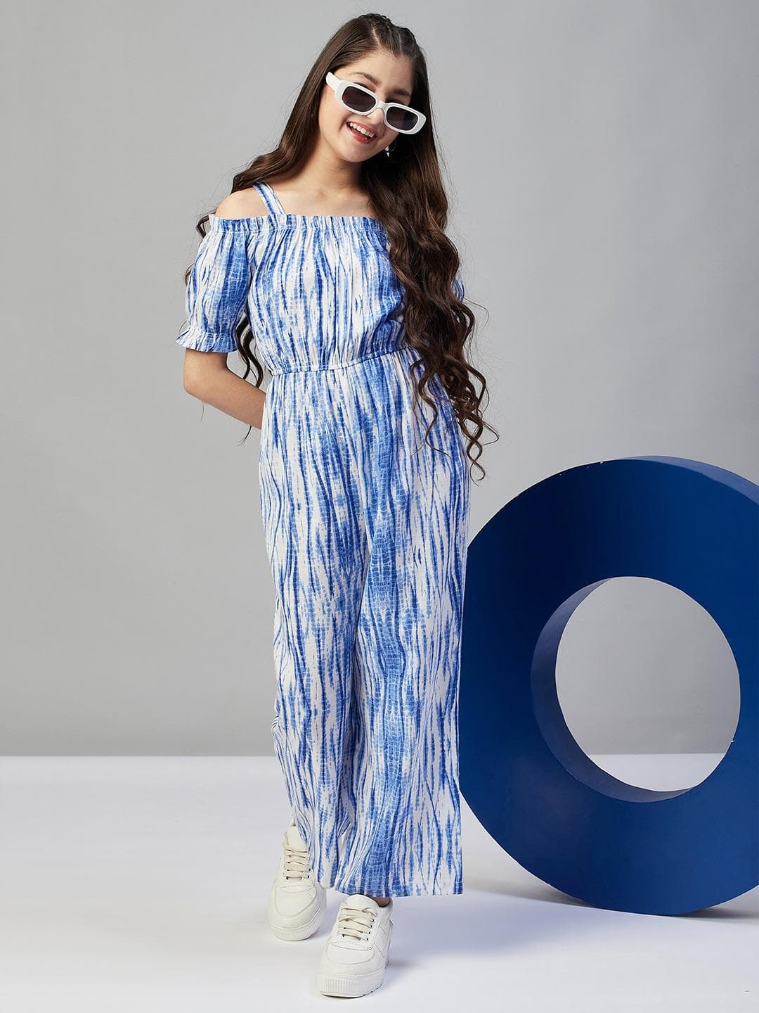 StyloBug Girls Printed Basic Jumpsuit