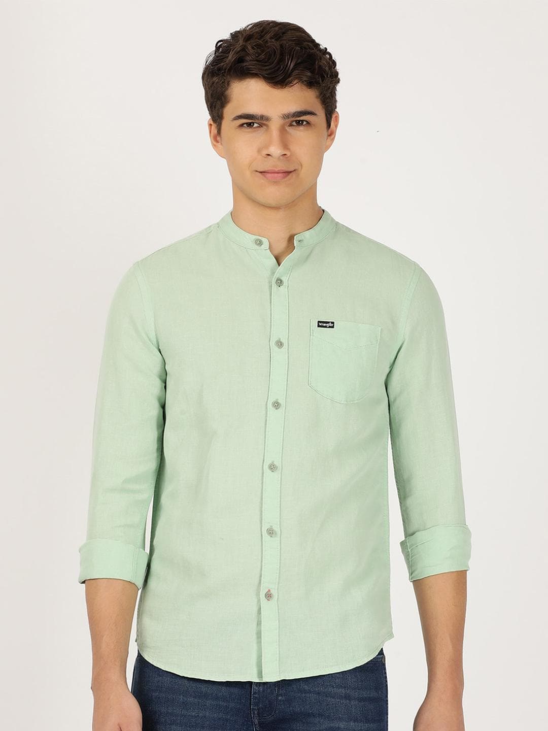 Wrangler Men Slim Fit Casual Cotton Shirt