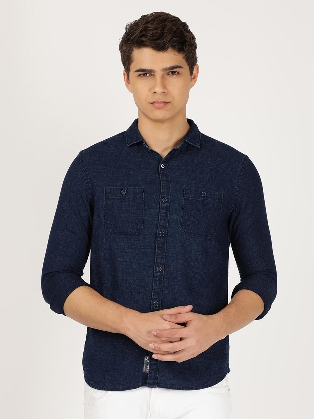Wrangler Men Casual Twill Weave Cotton Shirt