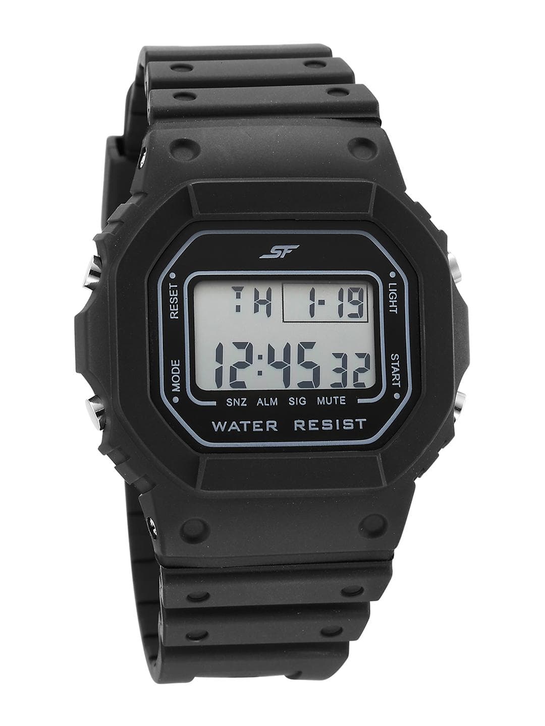 Buy Sf Hexa Digital With Black Strap Unisex Watch 77122pp02 - - Accessories for Unisex