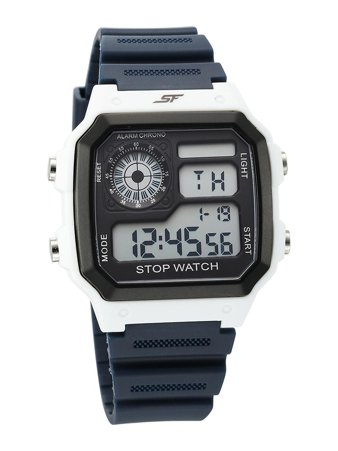 Buy Sf Hexa Digital With Blue Strap Unisex Watch Nt77123pp02 - - Accessories for Unisex