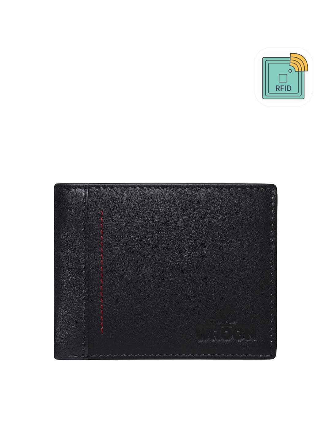WROGN Men Leather Two Fold Wallet
