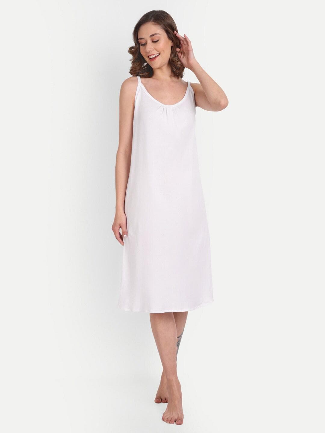 BLAZON Scoop Neck Pure Cotton Nightdress