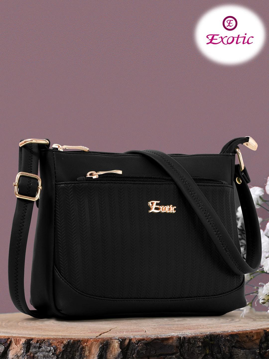 Exotic Women PU Structured Sling Bag