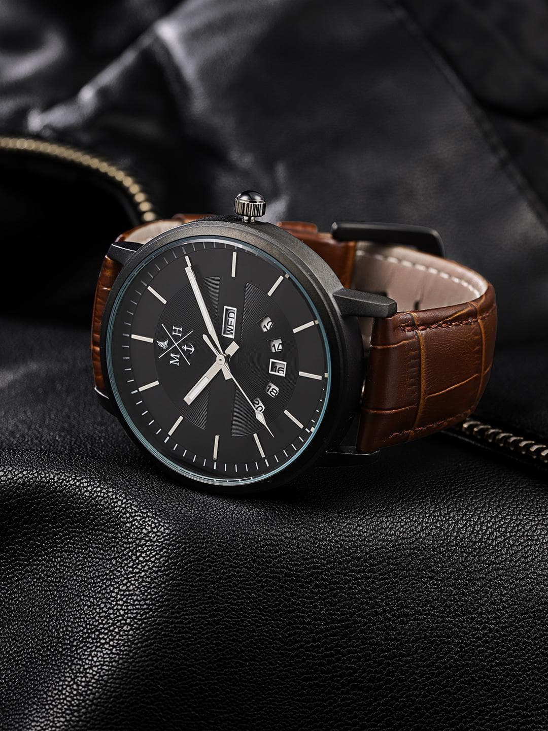 Buy Mast & Harbour Men Black Analogue Watch MFB PN HP 3813 - - Accessories for Men