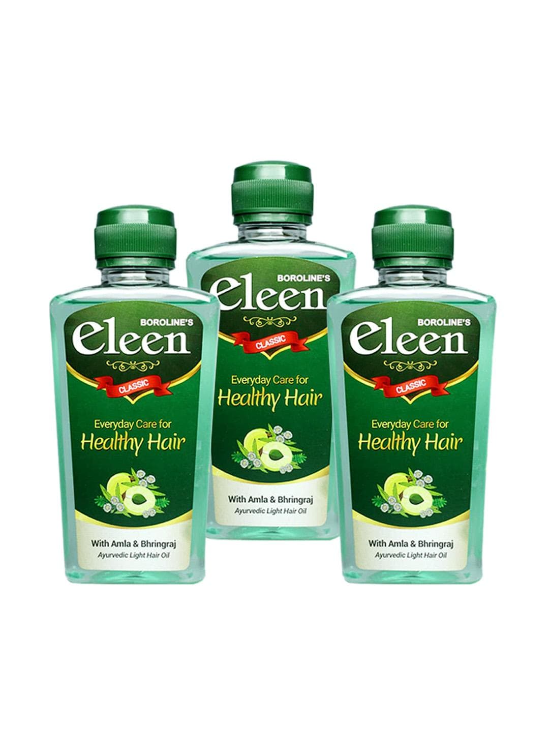 BOROLINE Eleen Set Of 3 Ayurvedic Light Hair Oils - 600ml
