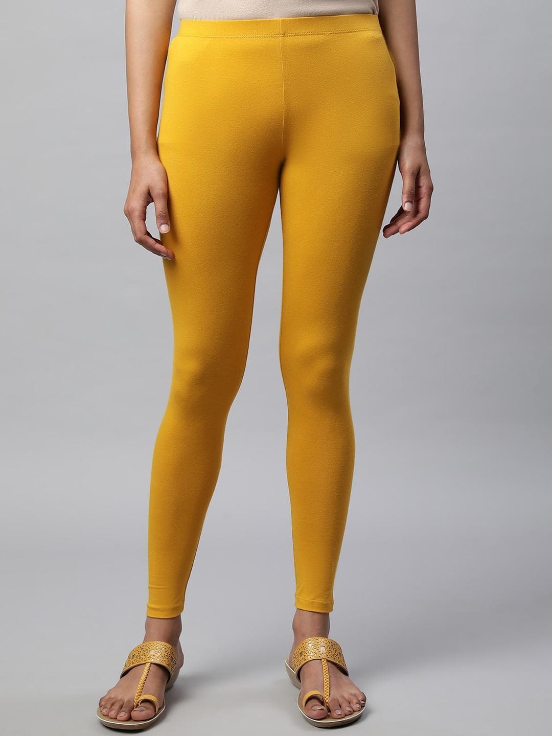 AURELIA Cotton Lycra Ankle Length Leggings