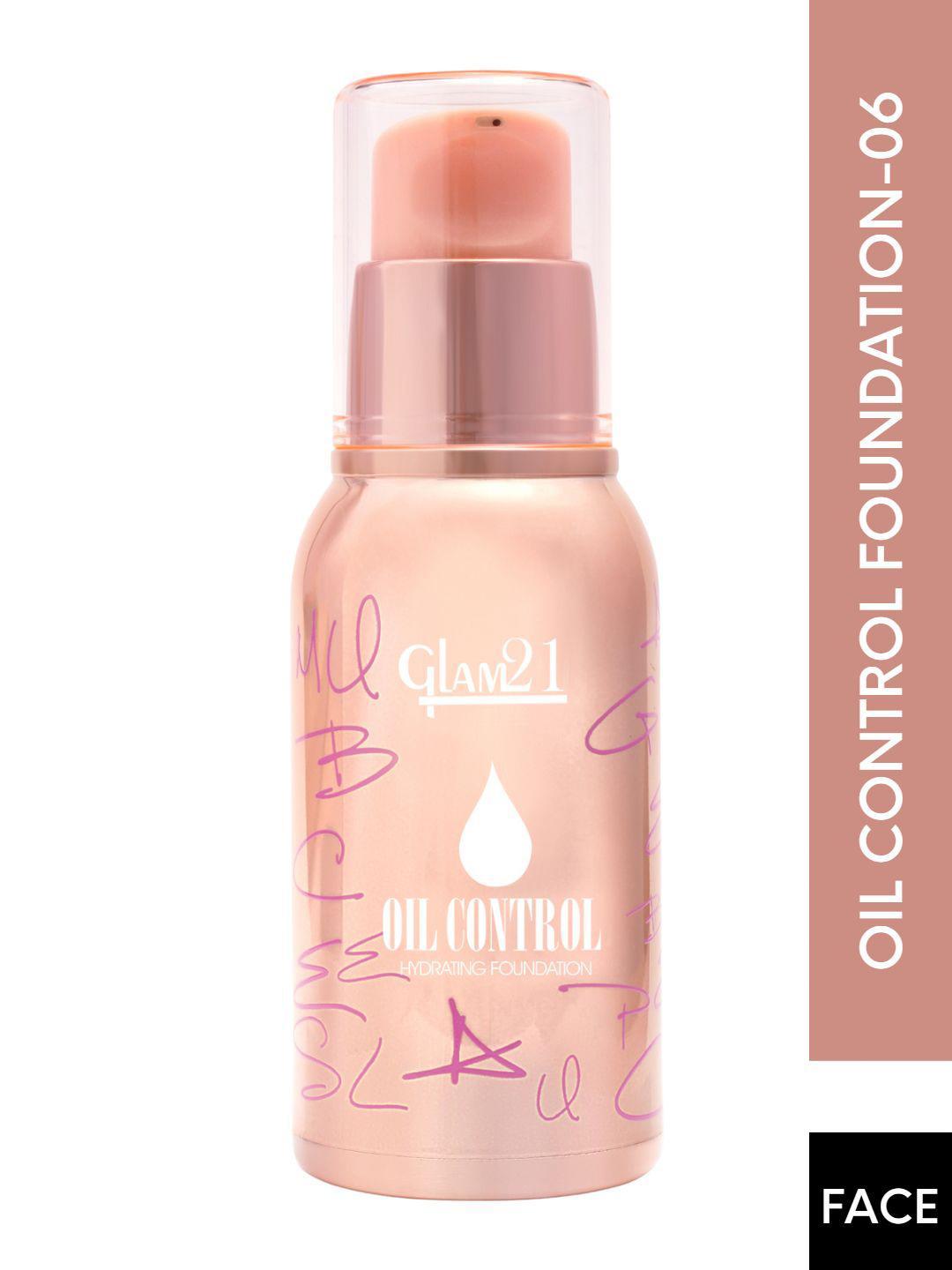 Buy GLAM21 Oil Control Matte Finish Hydrating Foundation For Oily Skin 40g Shade 06 - - Personal Care for Women