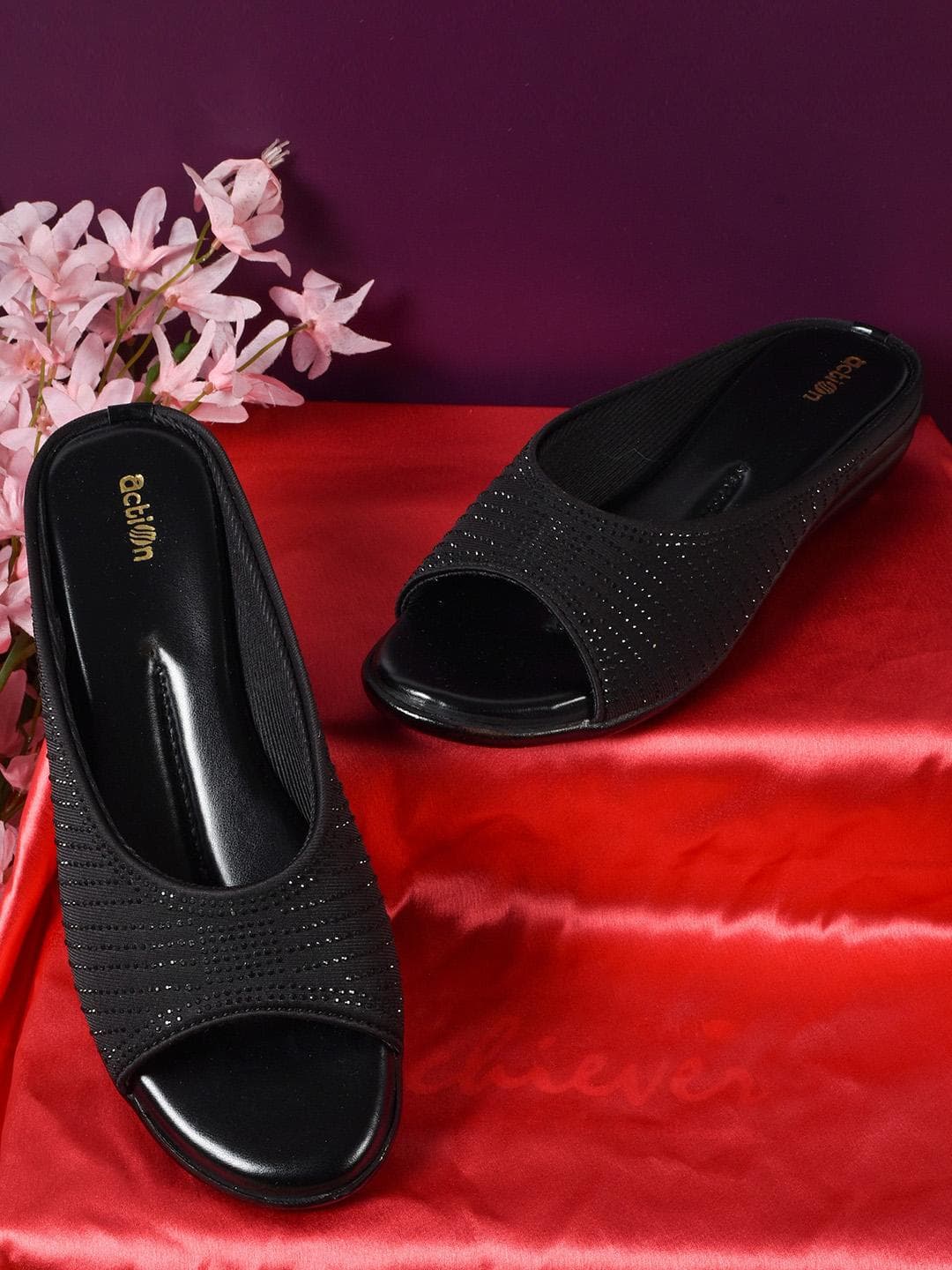 Action Embellished Comfort Heels