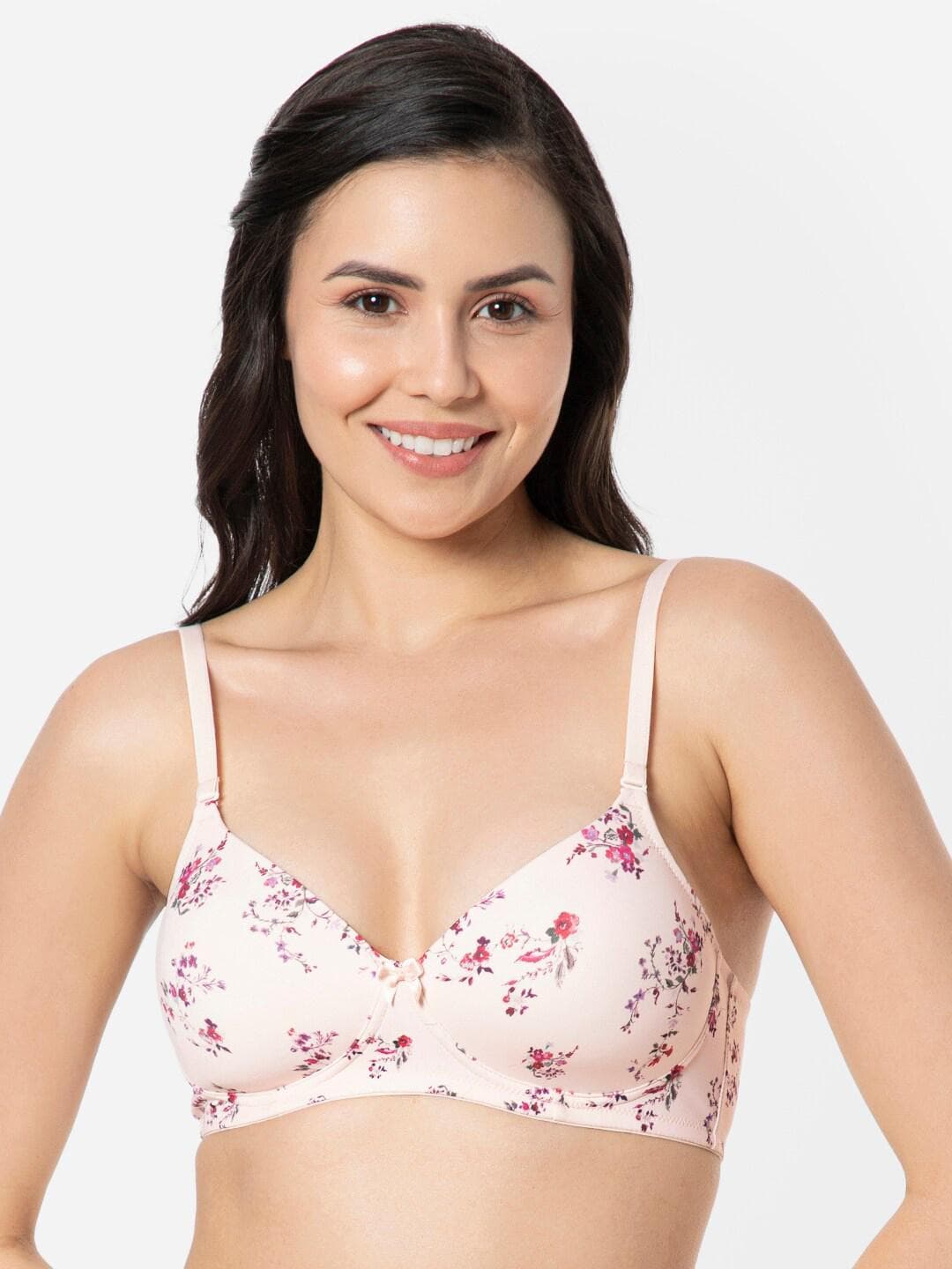Buy Amante Printed Padded Wirefree Smooth Charm T Shirt Bra BRA10606 - - Apparel for Women