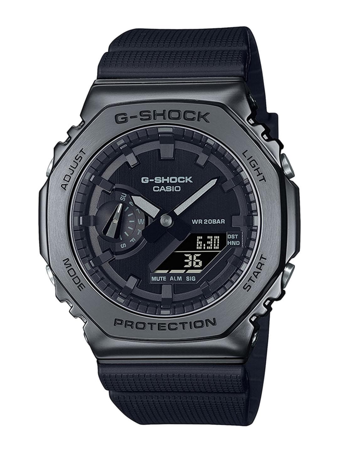 Buy CASIO Men G Shock GM 2100BB 1ADR Black Ana Digi Dial Black Resin Strap Watch G1371 - - Accessories for Men