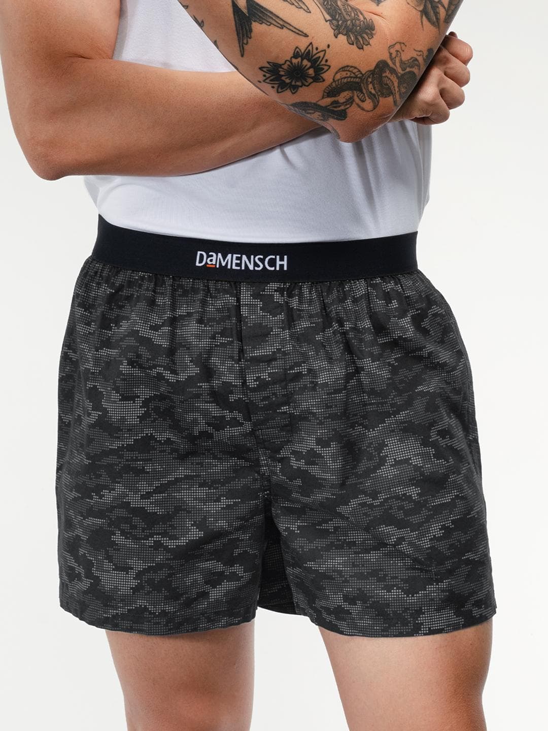 Buy DAMENSCH Men Printed Pure Cotton Breeze Ultralight Inner Boxers IB1002 SFRIBL - - Apparel for Men