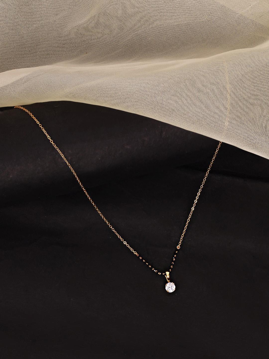 Buy ABDESIGNS Gold Plated Stone Studded & Beaded Mangalsutra - - Accessories for Women