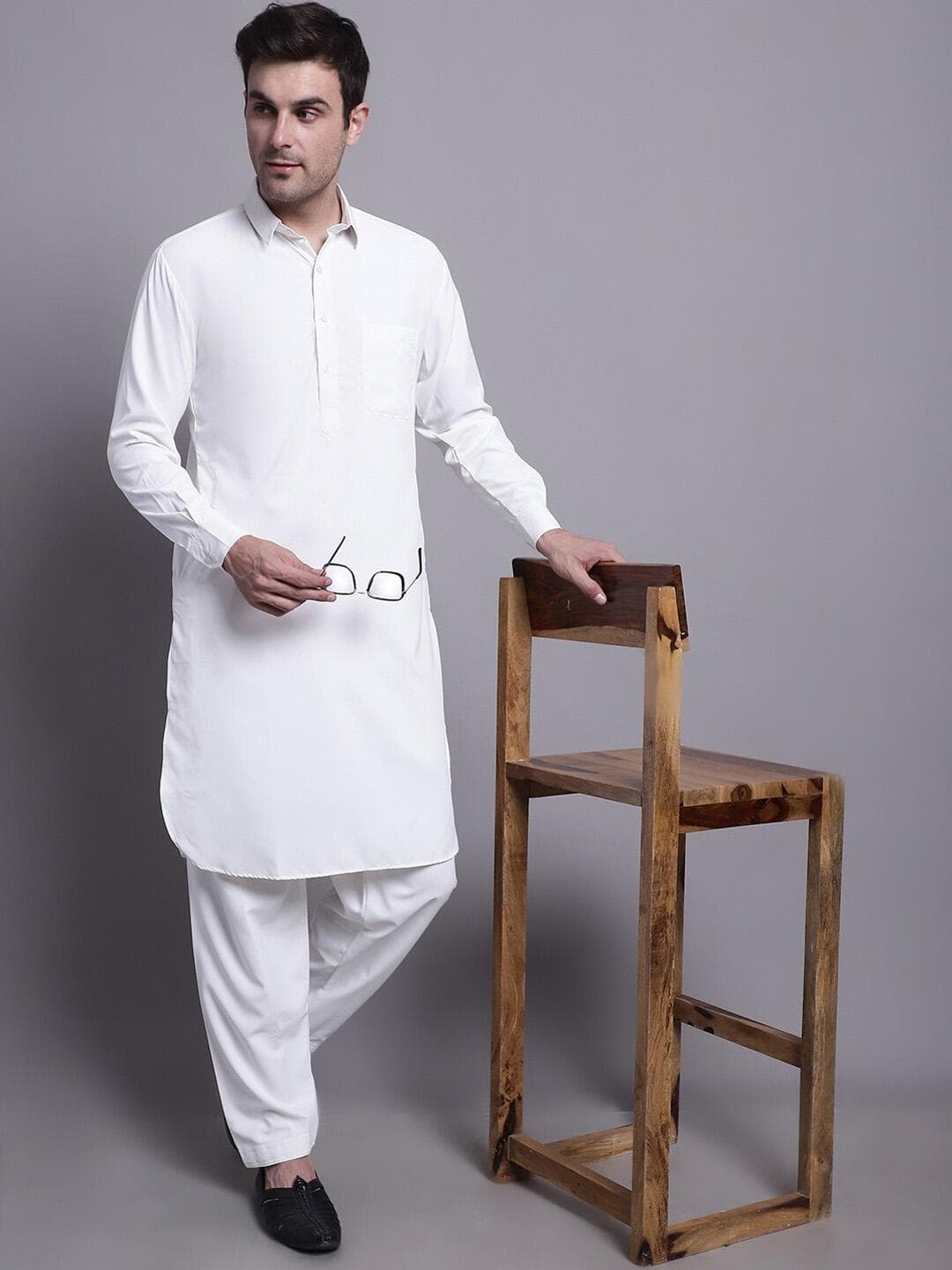Jompers Shrit Collar Kurta With Salwar