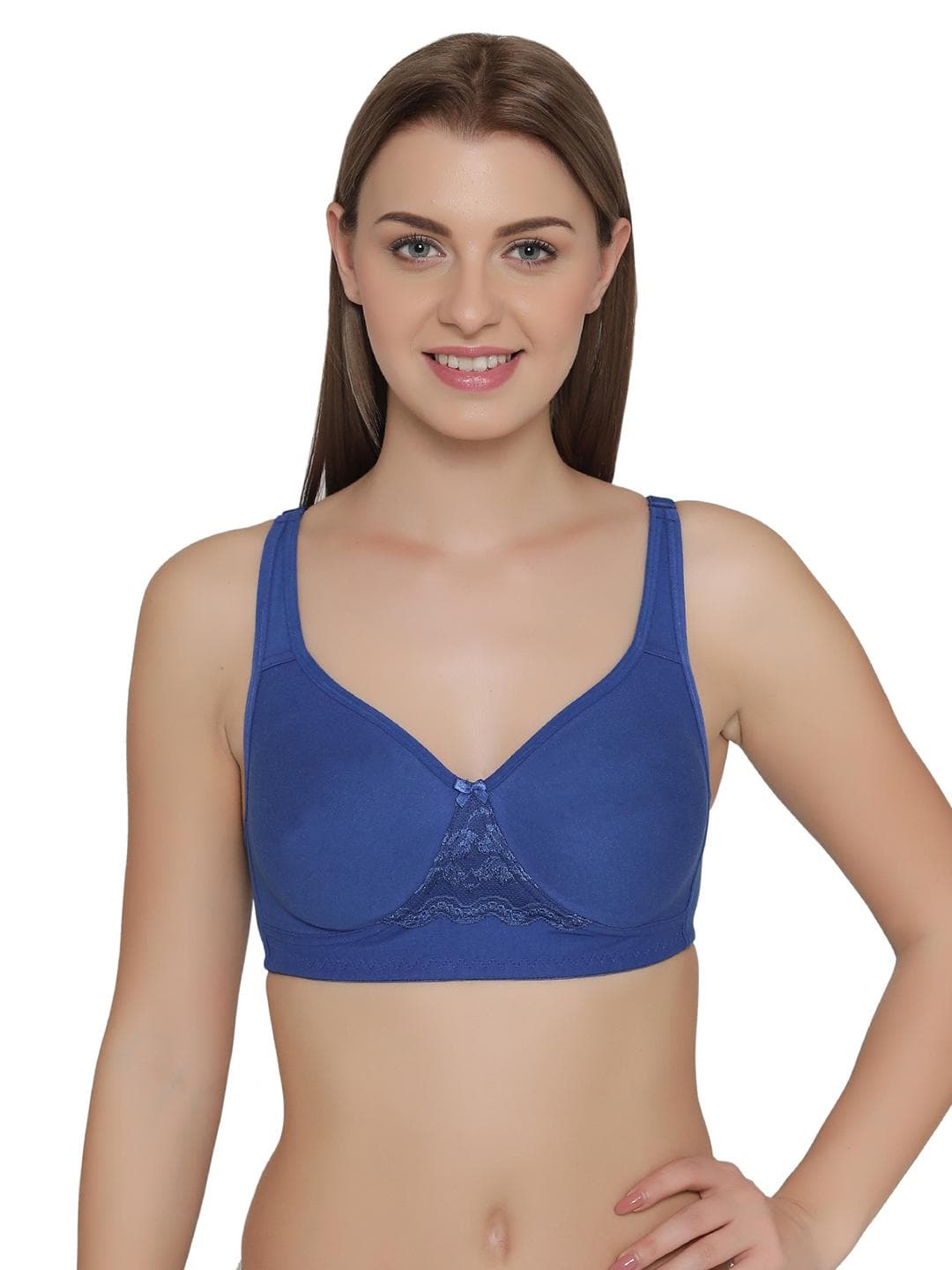 Buy Clovia Cotton Rich Double Layered Non Wired T Shirt Bra - - Apparel for Women