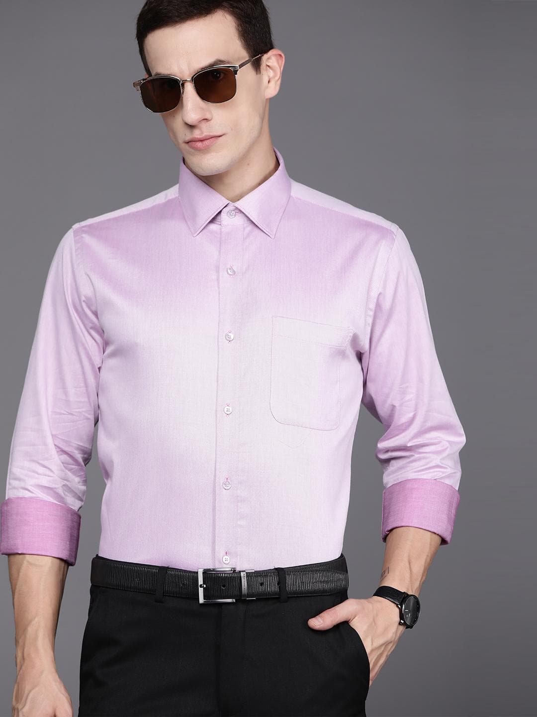 Raymond Men Pure Cotton Slim Fit Formal Shirt