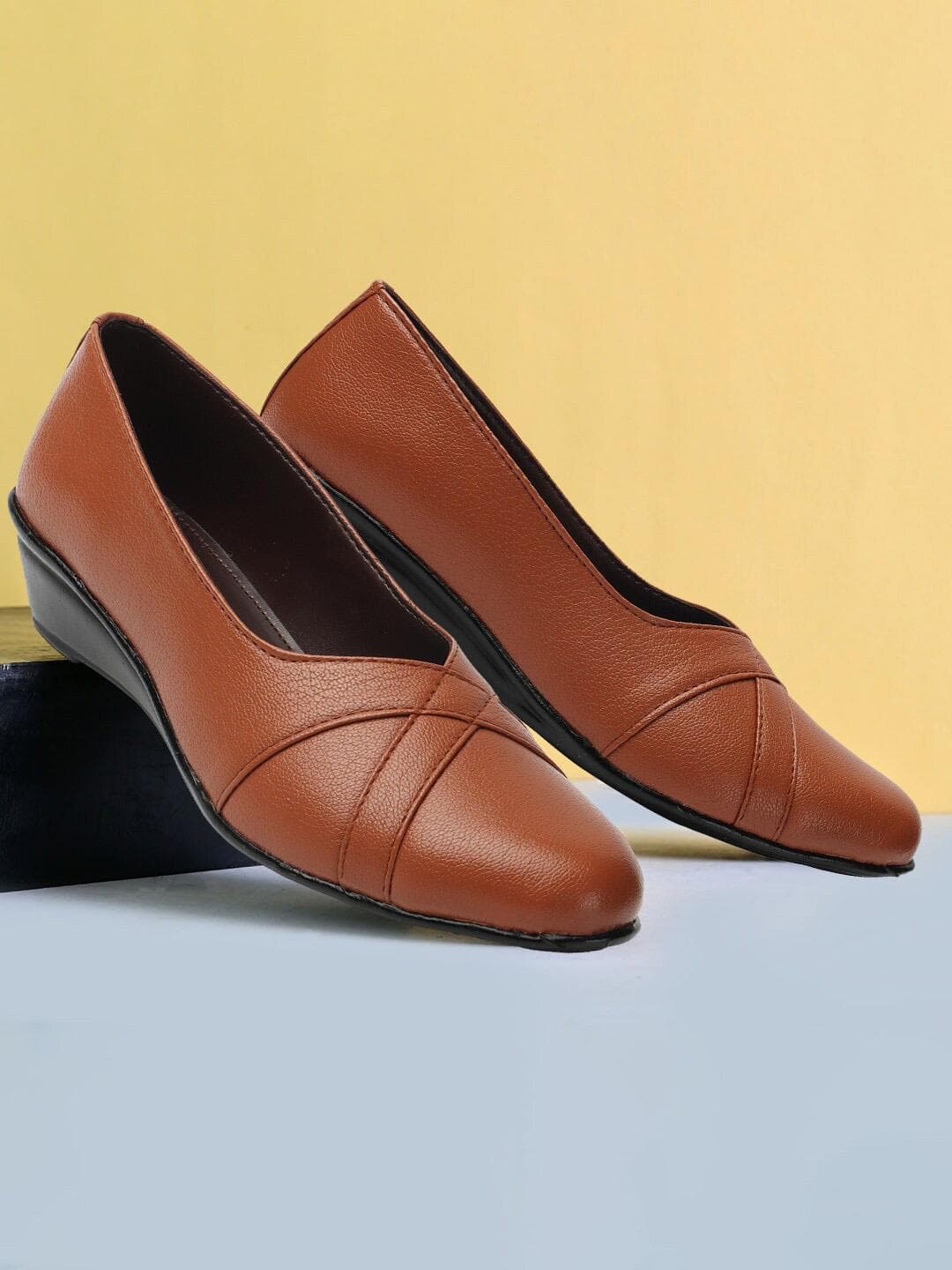 Buy Colo Textured Wedge Heel Pumps - - Footwear for Women