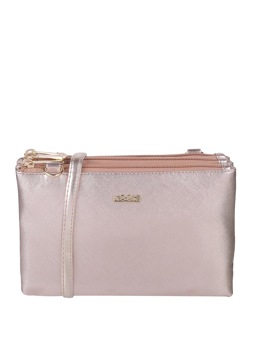 Buy Mochi Pink Textured Purse Clutch - - Accessories for Women