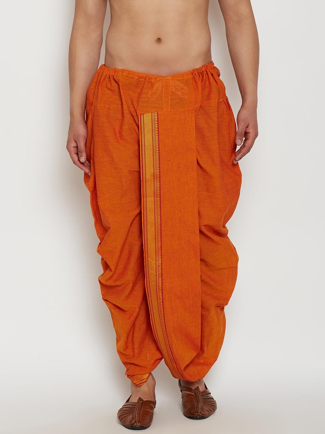 SOJANYA Orange Dhoti Pants