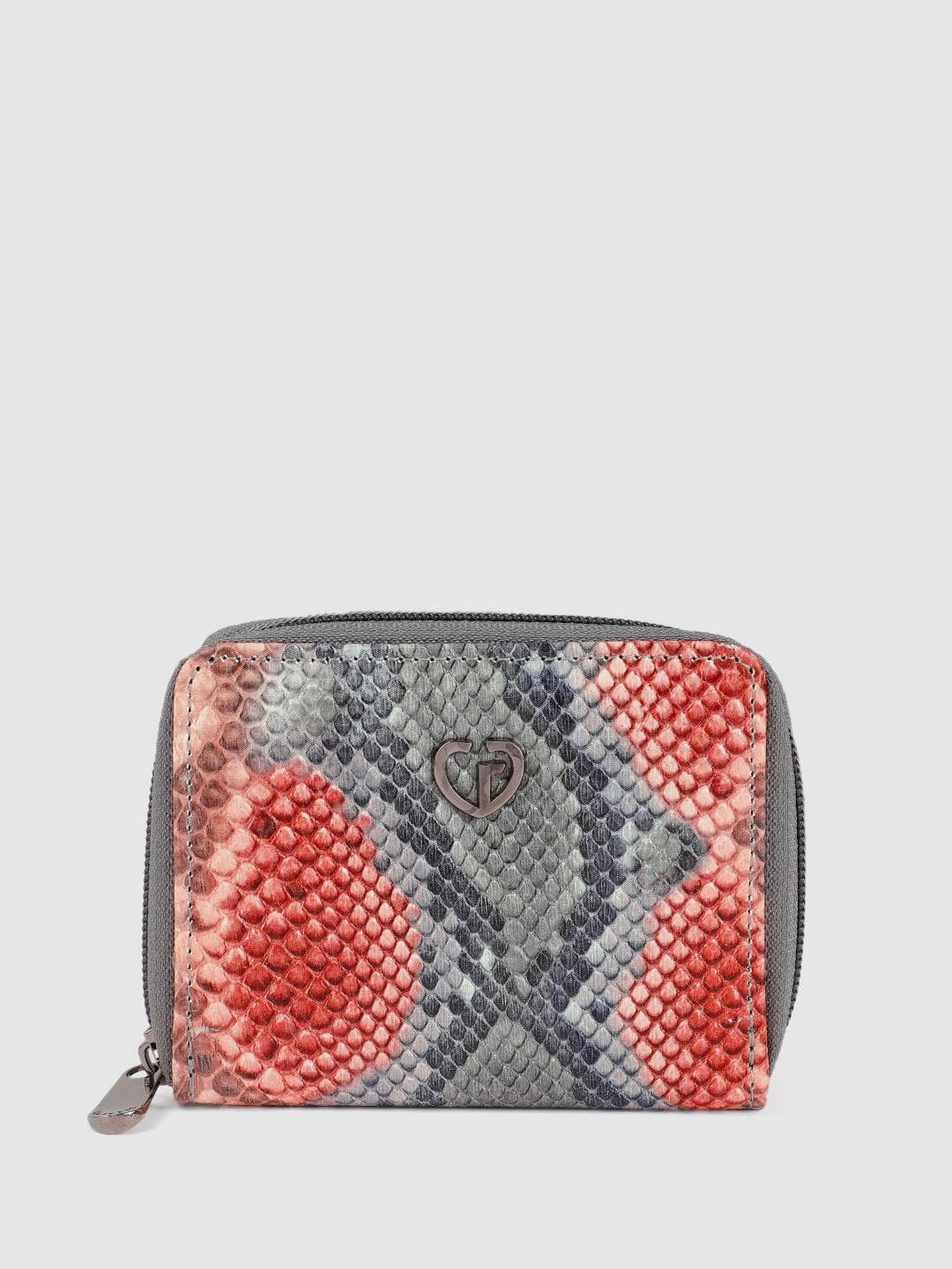 Caprese Hilda Women Rust Small Wallet