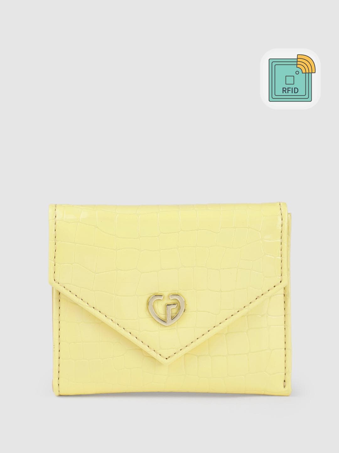 Buy Caprese Karin Women Yellow Small Wallet - - Accessories for Women