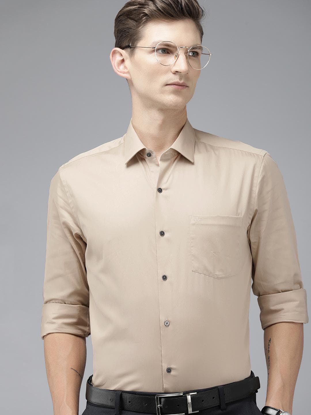 Arrow Pure Cotton Solid Slim Fit Original Formal Shirt