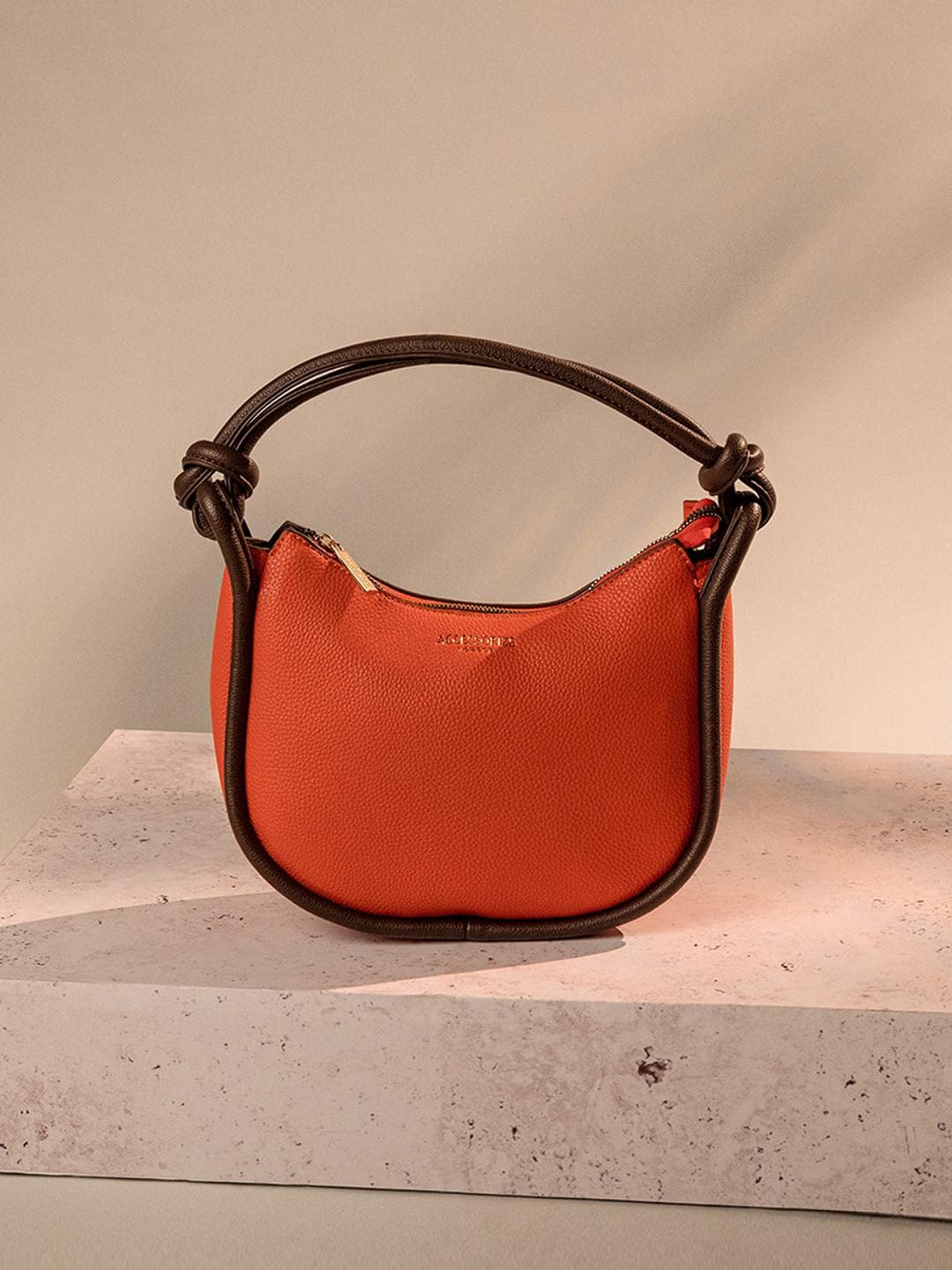 Buy Accessorize London Faux Leather Contrast Knotted Shoulder Bag - - Accessories for Women