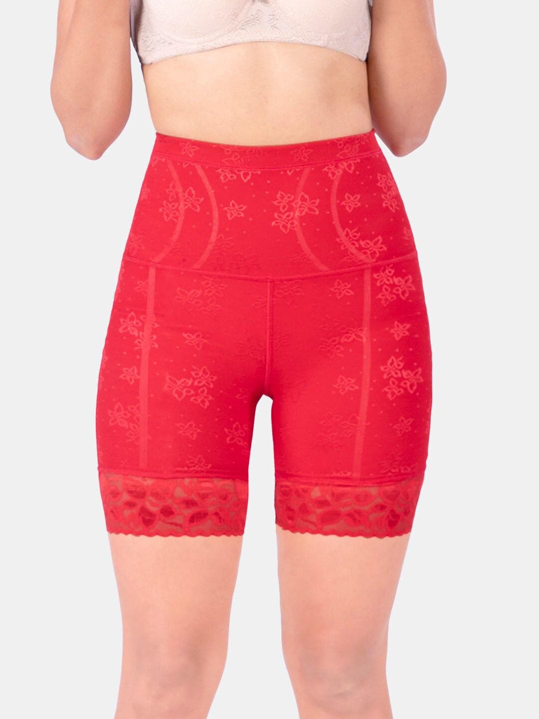 Buy Dermawear Women Mini Shaper 2.0 Floral Lace Abdomen & Thighs Shapewear - - Apparel for Women