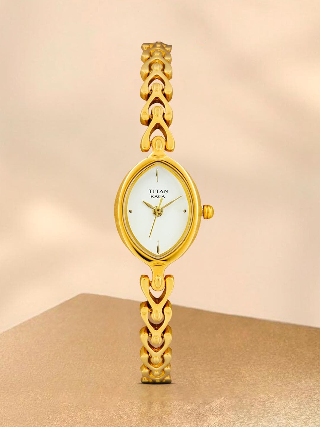 Titan Raga Quartz Analog With White Dial Watch For Women- Nt2370ym01