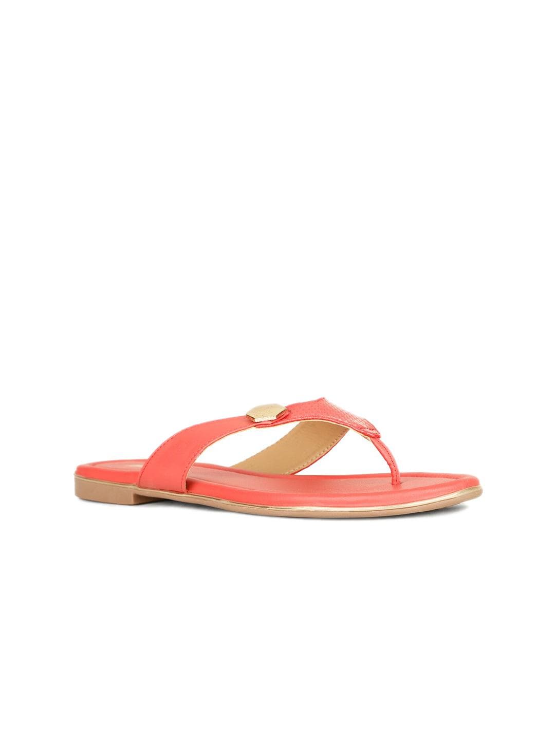 Bata Textured Studded Open Toe Flats