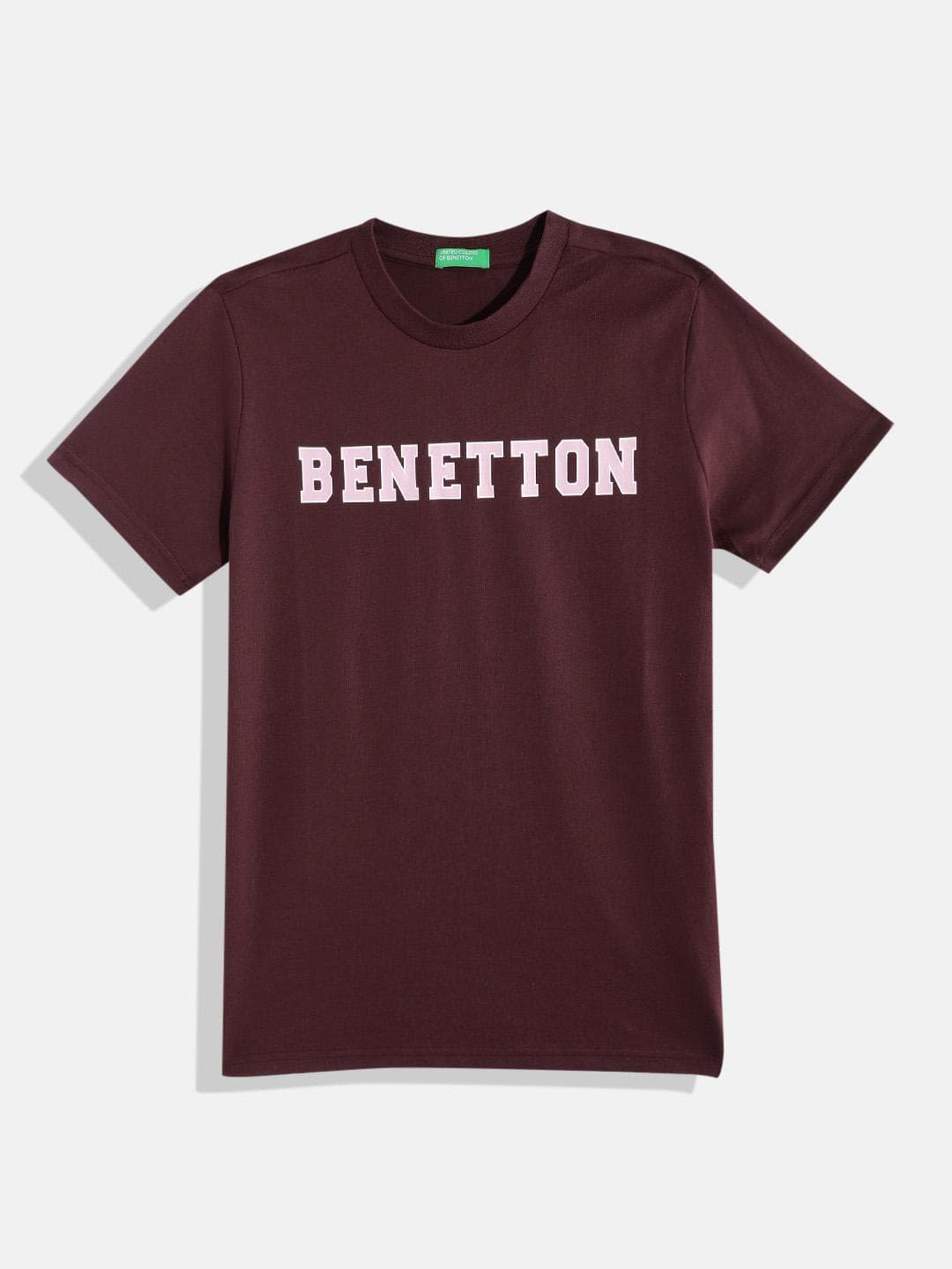 United Colors of Benetton Boys Brand Logo Printed Pure Cotton T-shirt