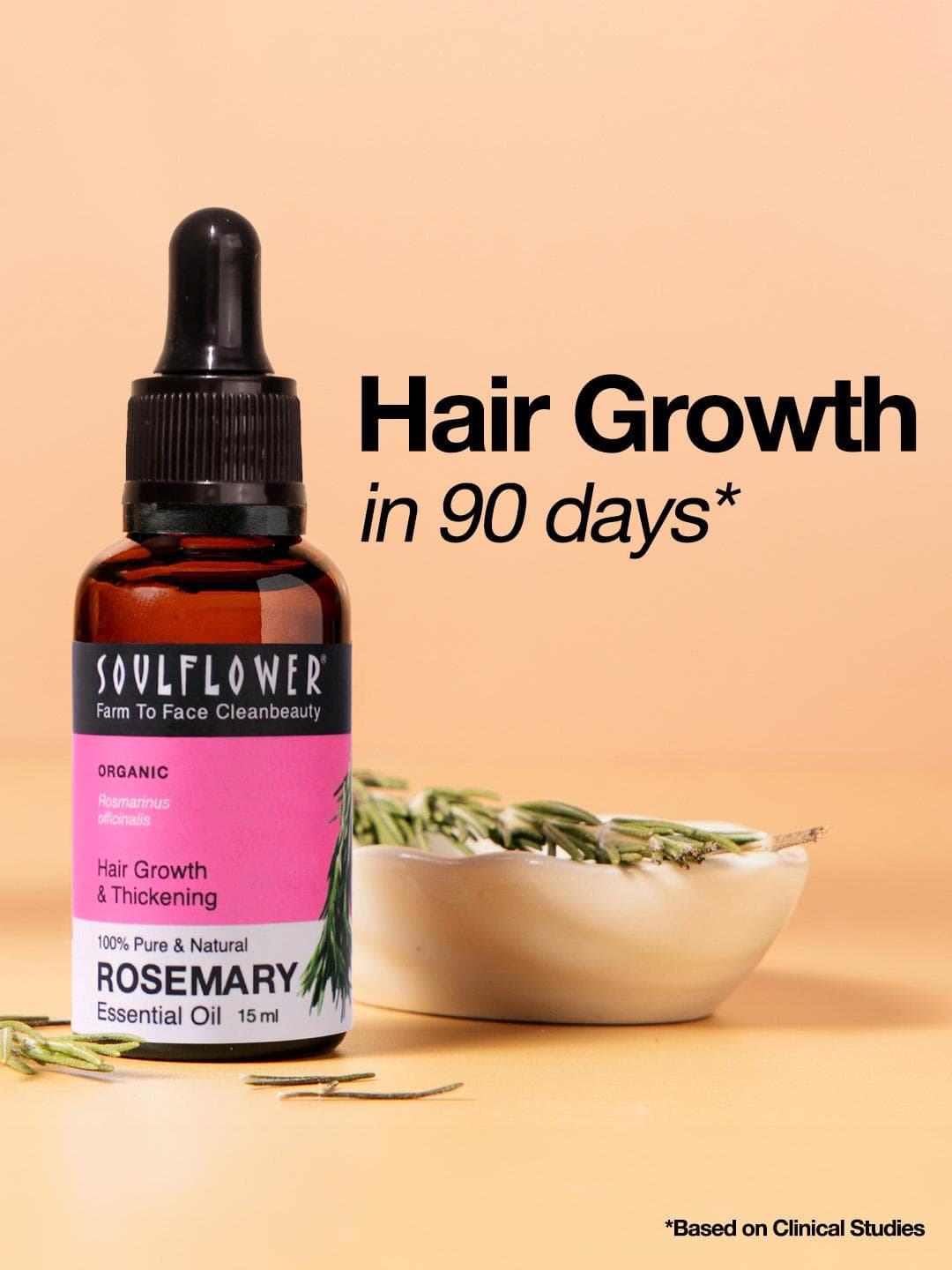 Buy Soulflower Rosemary Essential Oil For Hair Growth And Hair Fall 15ml - - Personal Care for Unisex