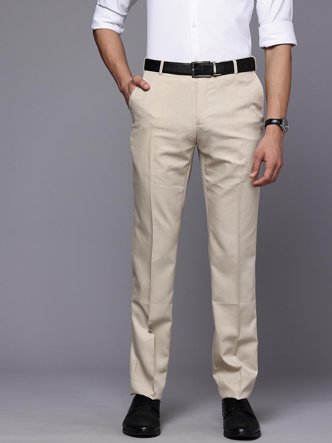 Raymond Men Slim Fit Formal Trousers