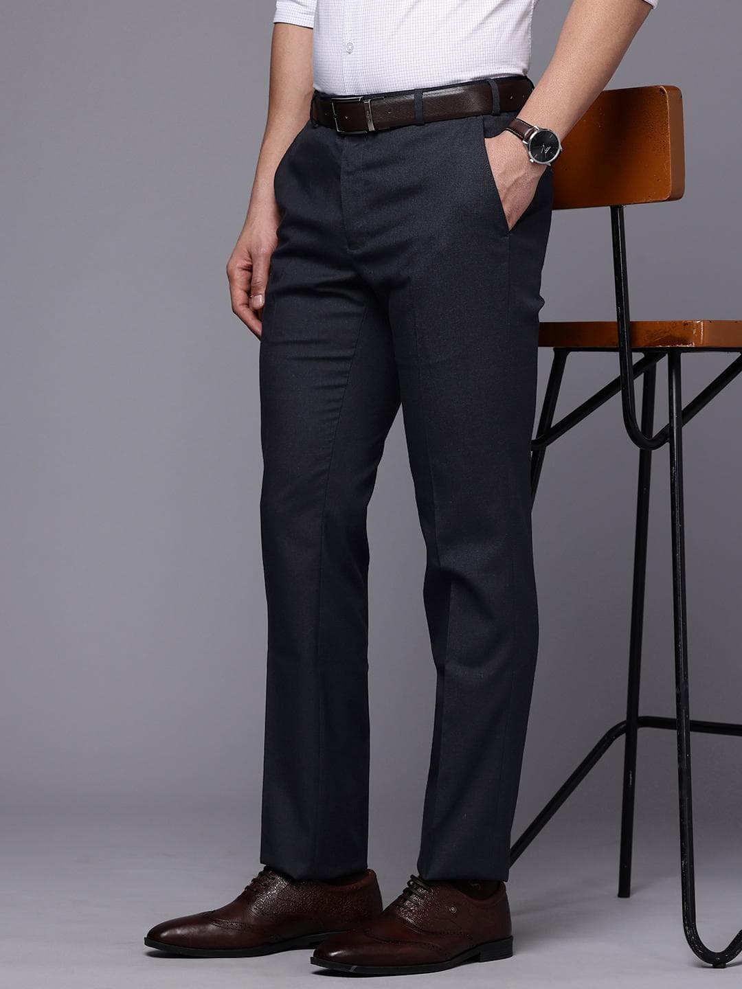 Raymond Men Slim Fit Formal Trousers