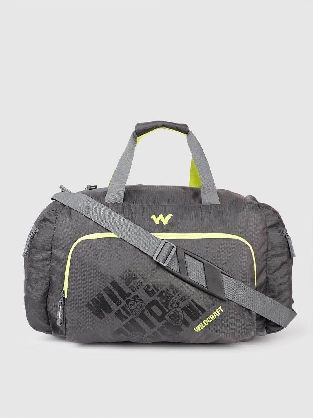 Wildcraft Unisex Brand Logo Print & Textured Foldable Air Duff 2.0 Large Duffel Bag