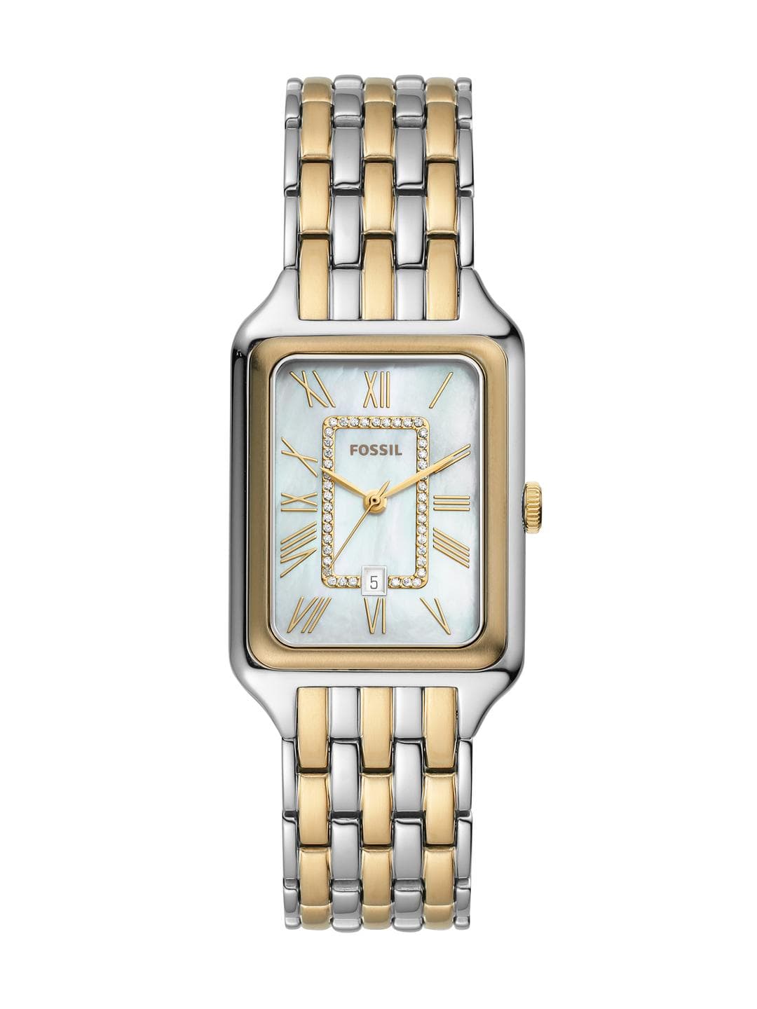 Fossil Women Rectangular Dial Water Resistance Analogue Watch ES5305