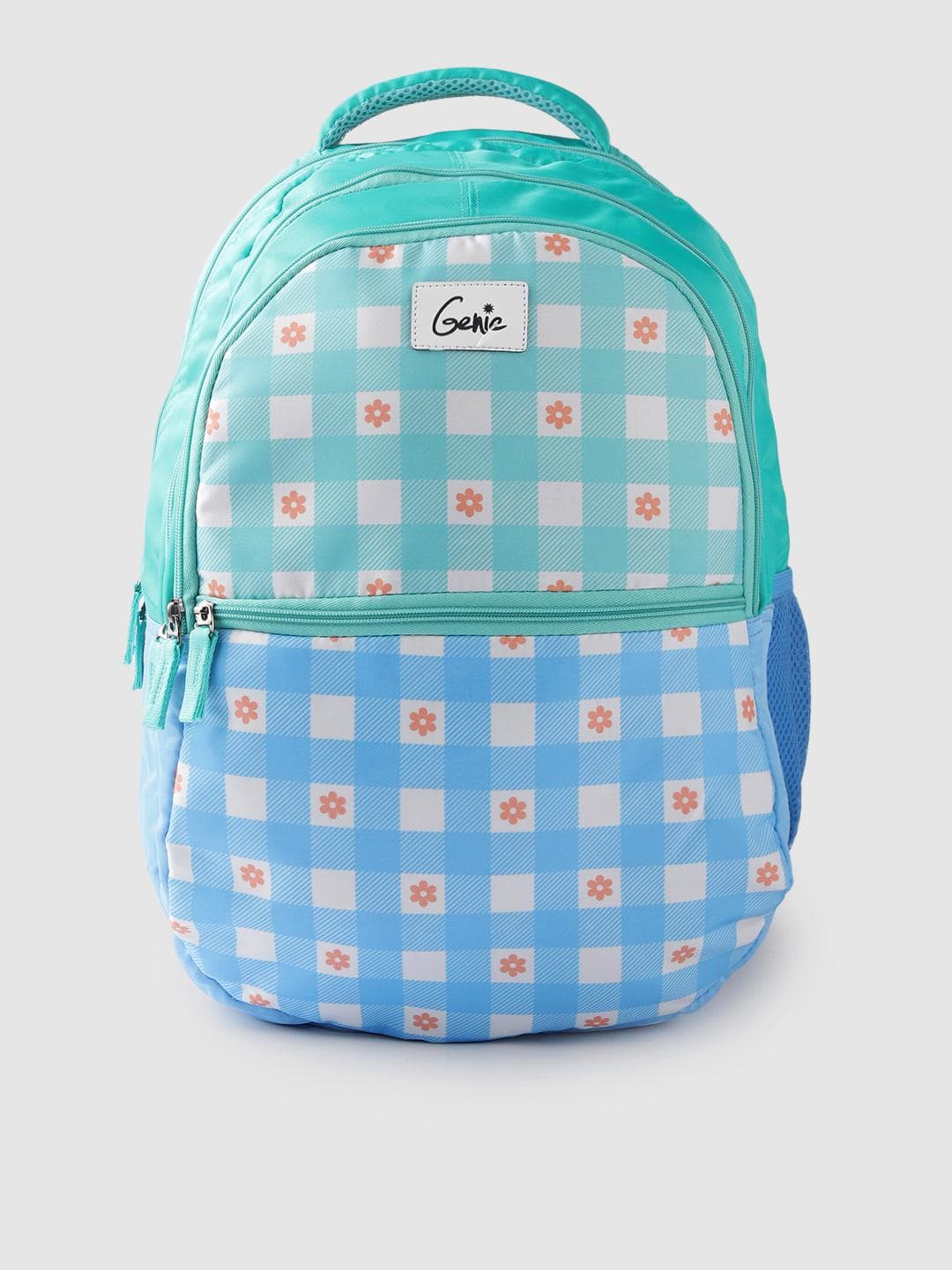 Buy Genie Women Colourblocked & Checked Backpack - - Accessories for Women