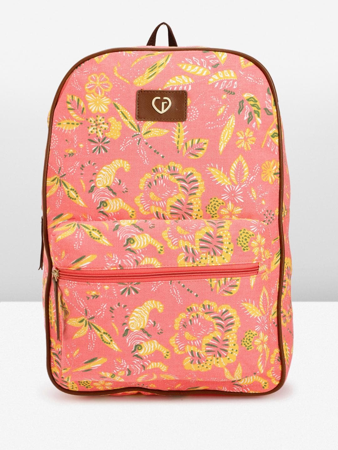 Caprese Hazel Women Coral Large Backpack