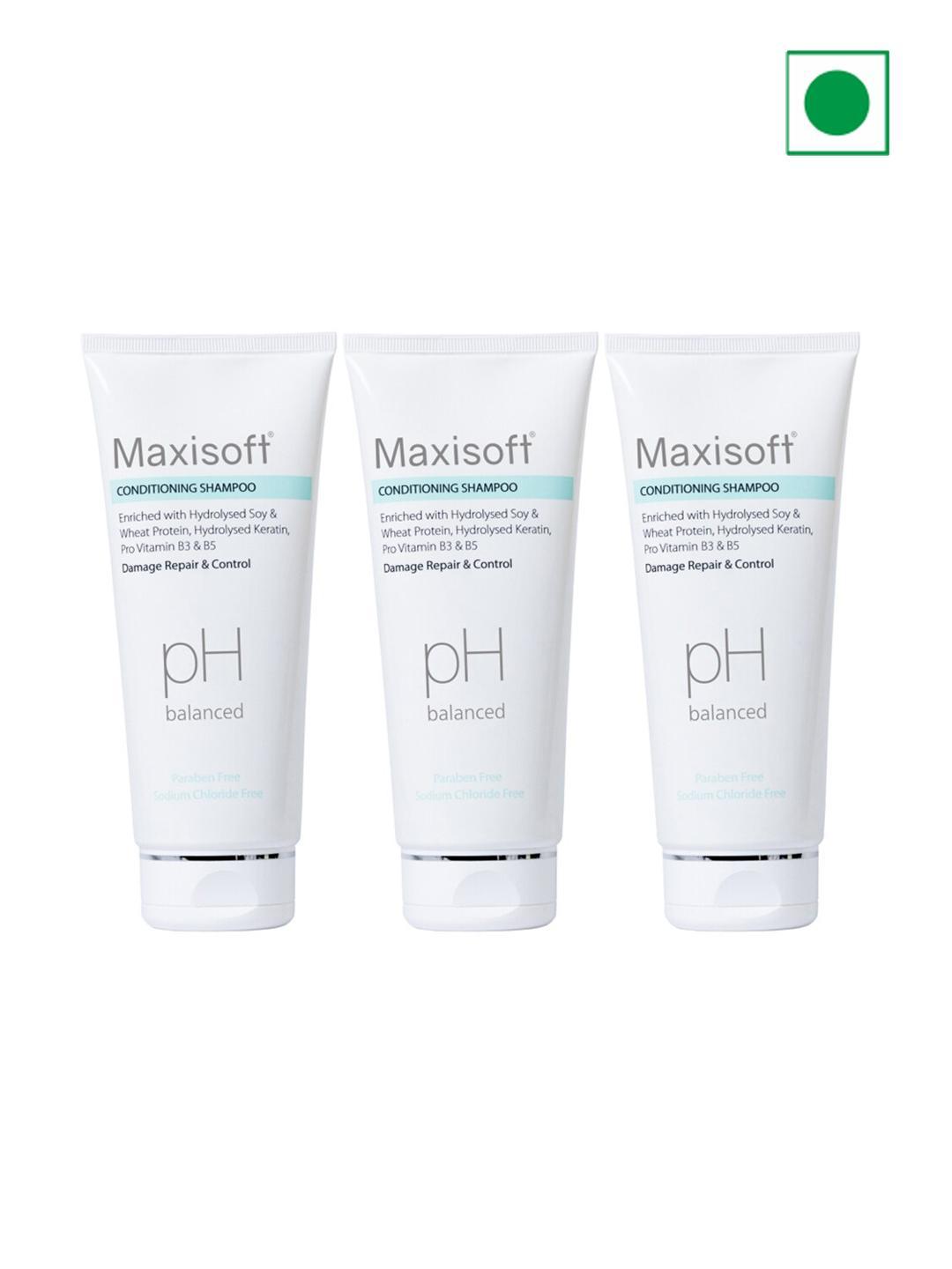 Buy Maxisoft Set Of 3 Conditioning Shampoo For Damage Repair & Control 100ml Each - - Personal Care for Unisex