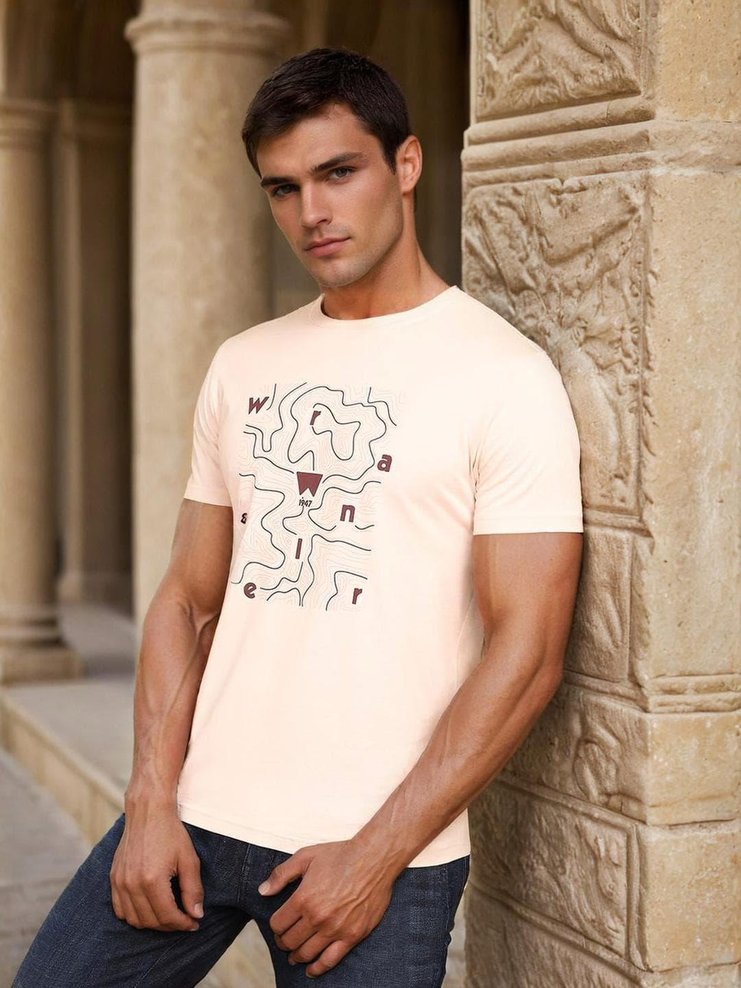 Wrangler Graphic Printed Cotton T-shirt