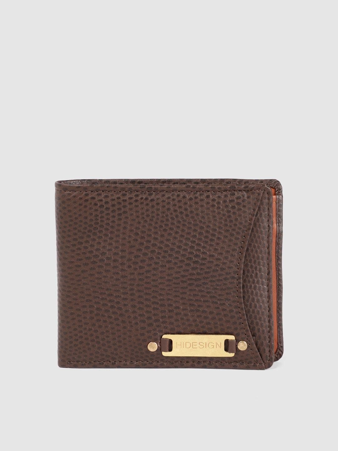 Hidesign Men Textured Leather Two Fold Wallet