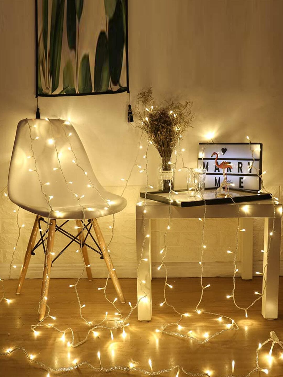 Buy Quace Warm Yellow Teardrop String Lights - - Home for Unisex