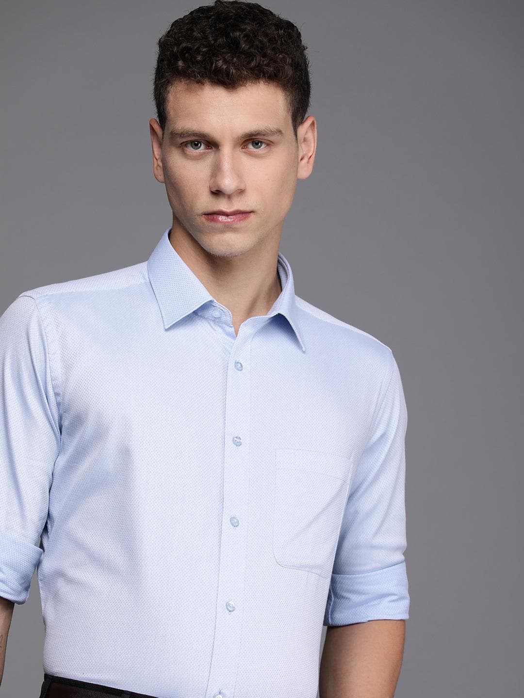 Raymond Slim Fit Opaque Pure Cotton Formal Shirt