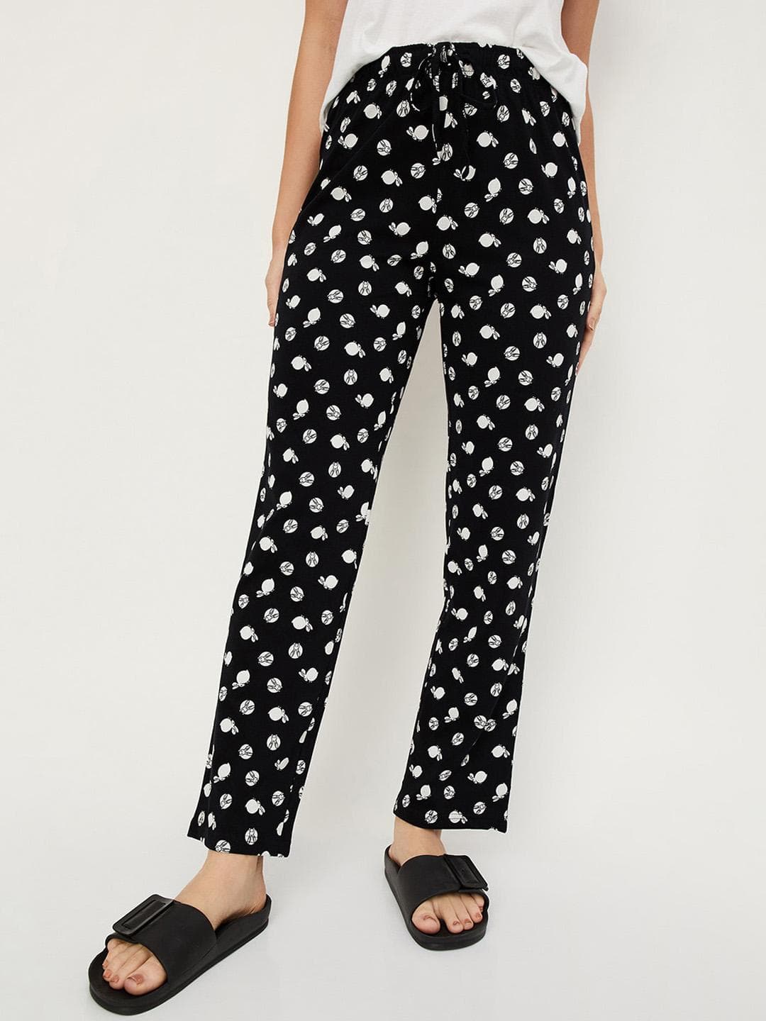 Buy Max Women Printed Pure Cotton Lounge Pants - - Apparel for Women
