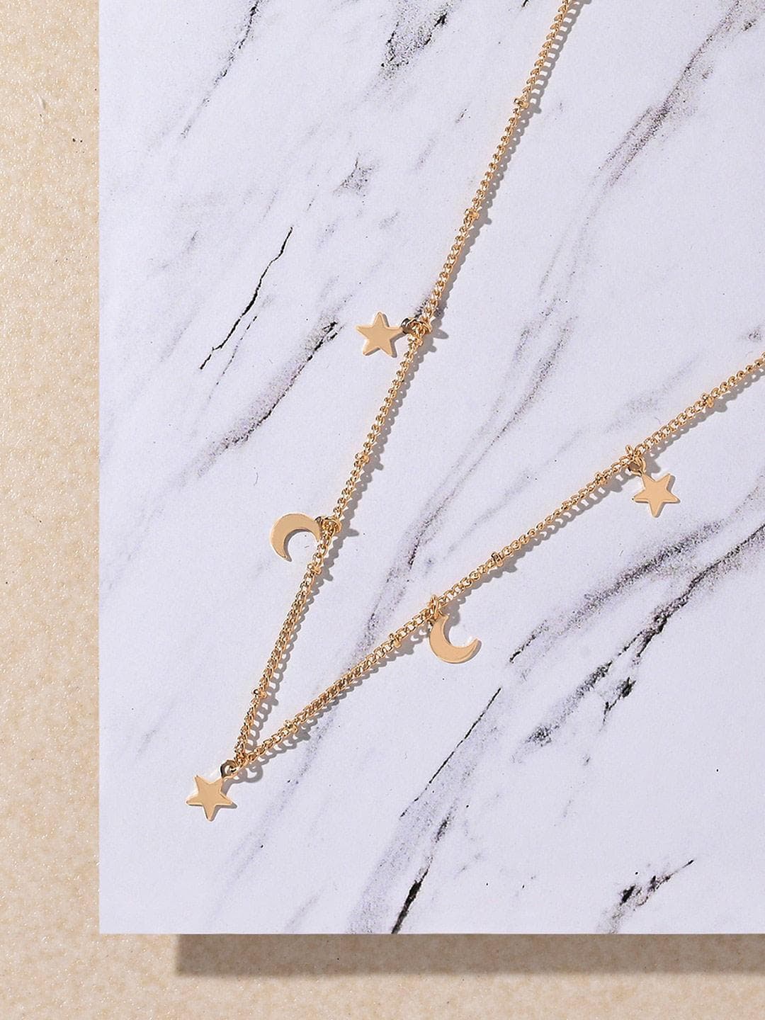 Buy Accessorize Stars And Moon Station Chain Necklace - - Accessories for Women