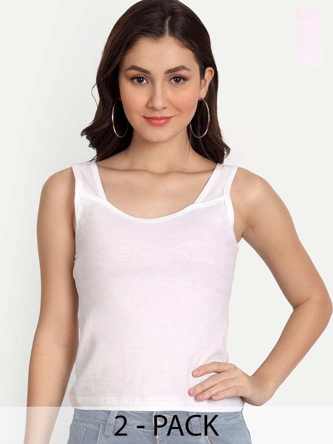 Buy Aimly Pack Of 2 Cotton Camisoles - - Apparel for Women