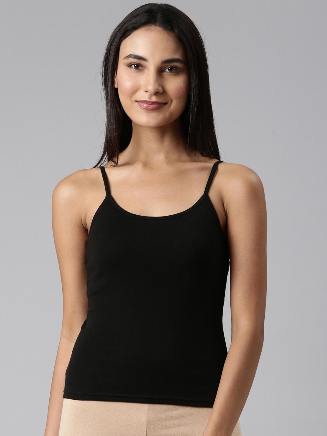 Enamor Pure Cotton Non-Padded Slim-Fit Camisoles