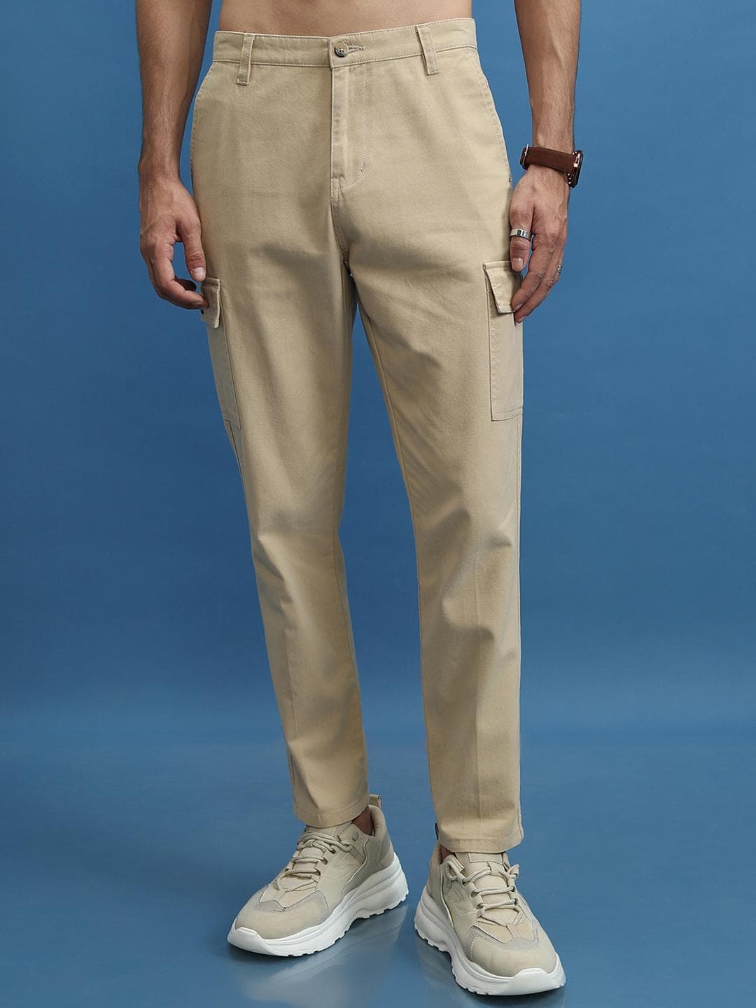 HIGHLANDER Men Regular Fit Cargo Trousers